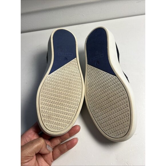 Rothy’s Classic Black The Original Slip On Shoes 7.5 Womens Round Toe Classy - Picture 9 of 10